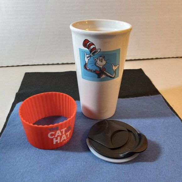 Dr Seuss Travel and Coffee Mug kitsch Teacher Reading School - Picture 4 of 8